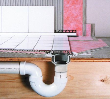 Kerdi Shower Drain Cross Section