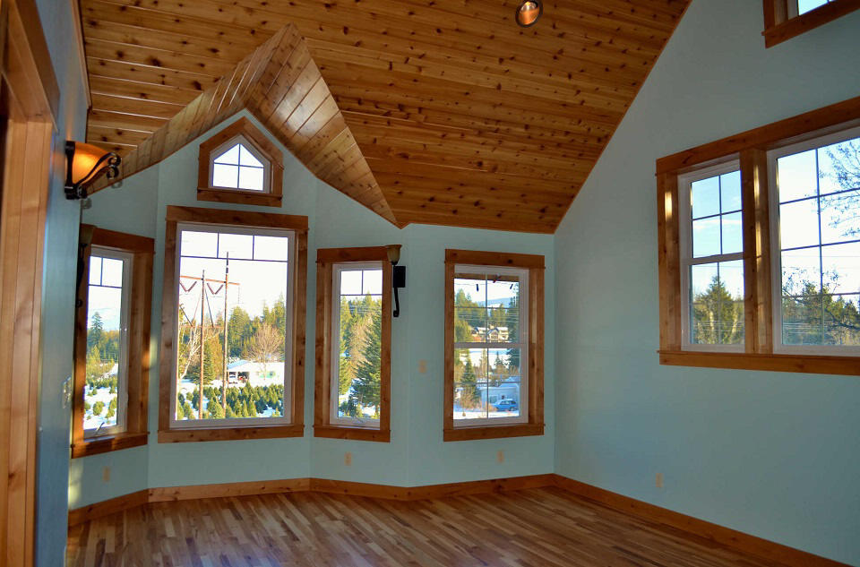 Custom wood master bedroom