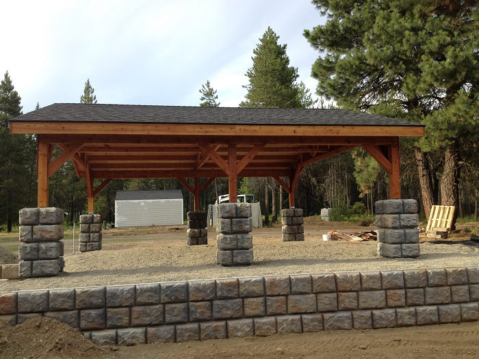 Carport Retaining Wall