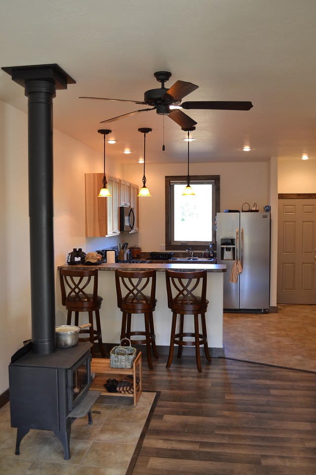 kitchen view from living room